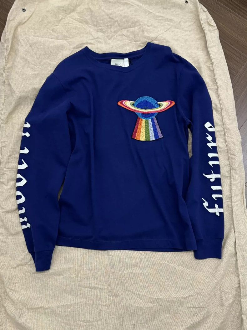 Gucci Gucci Embroidered long-sleeved sweatshirt 2503-Nextarrow Size US S / EU 44-46 / 1 - 1 Thumbnail