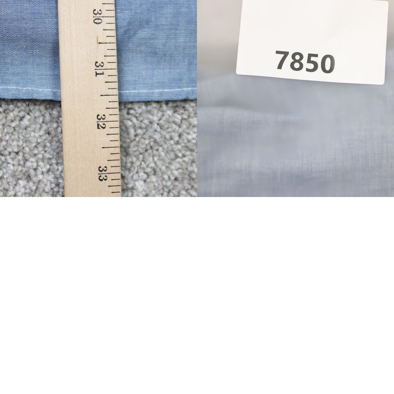 Sears VTG Sears Dress Shirt Mens Large 16-16 1/2 Blue Perma Prest Poly/Cotton S/S Shirt Mens L Blue 50 in Chest 16-16 1/2 Size 42R - 8 Thumbnail