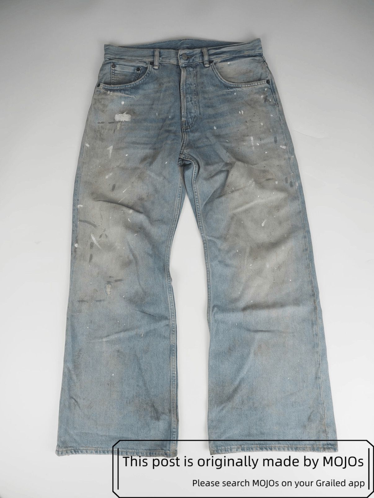 Acne Studios W31L30 Acne Studios 2021M Distressed Denim mojos582 Size US 31 - 2 Thumbnail