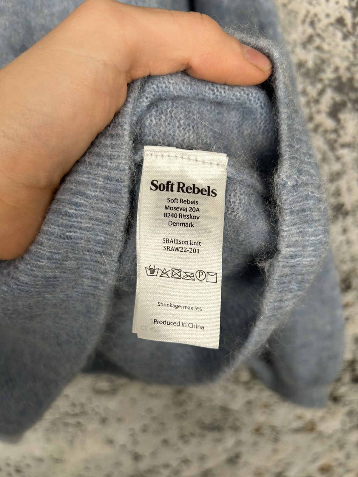 Other Soft Rebels Blue Wool Sweater Premium Scandi Basic Size L / US 10 / IT 46 - 6 Thumbnail