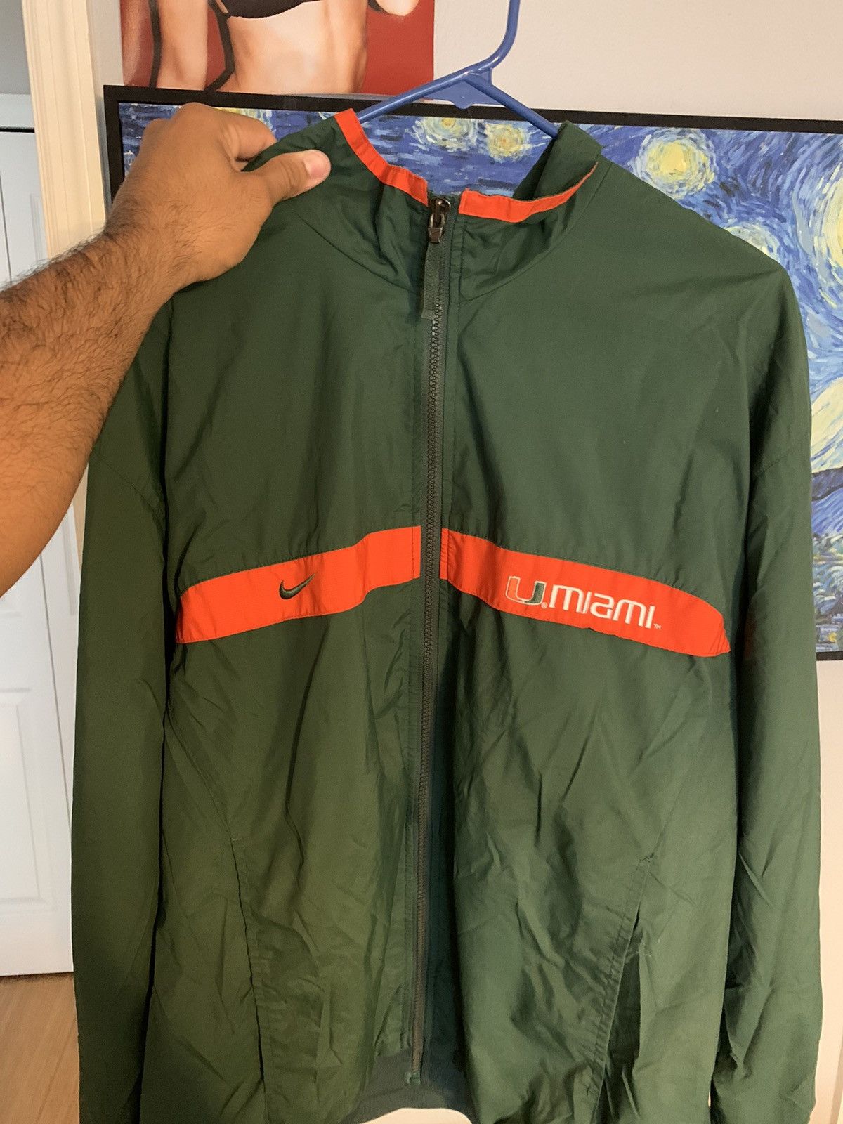 Nike × Vintage Vintage Nike Miami Hurricanes Windbreaker Size US L / EU 52-54 / 3 - 1 Thumbnail