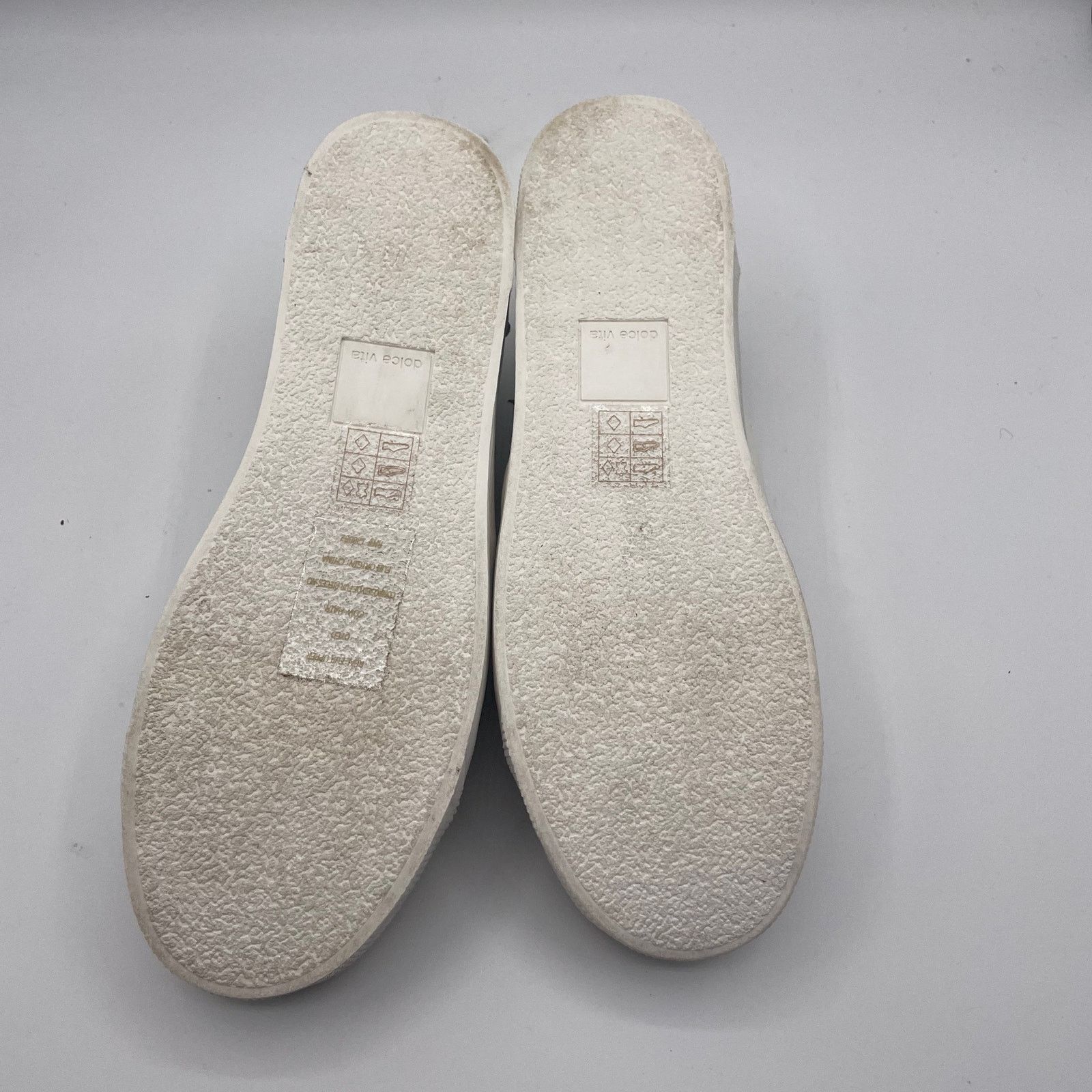 Other Dolce Vita Zaga Leather Trainers Shoes Fur White Womens 9.5 Size US 9.5 / IT 39.5 - 9 Thumbnail
