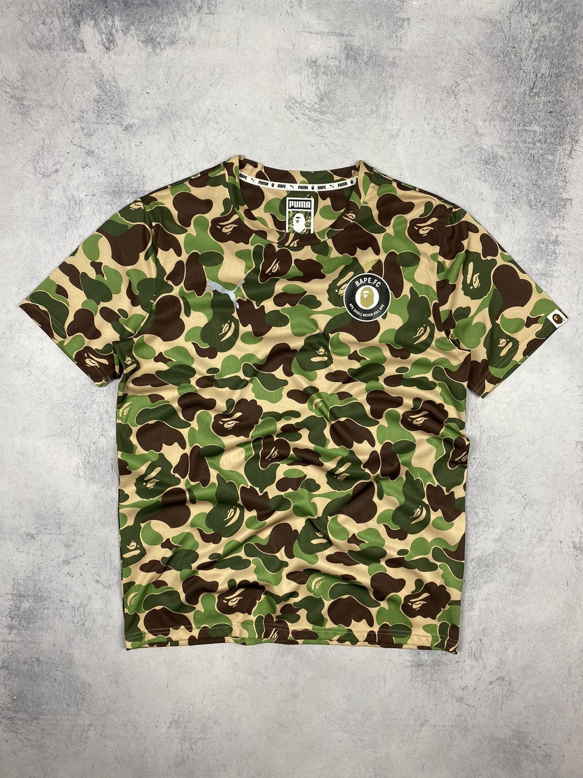 Bape × Puma A Bathing Ape Bape x Puma ABC Camo Jersey T Shirt Size US M / EU 48-50 / 2 - 9 Thumbnail