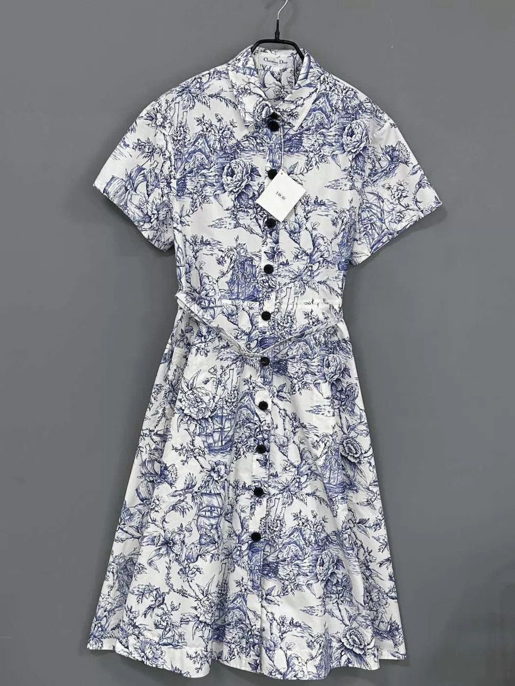 Dior Dior Floral Print Midi Dress Women's 38 Size S / US 4 / IT 40 - 2 Thumbnail