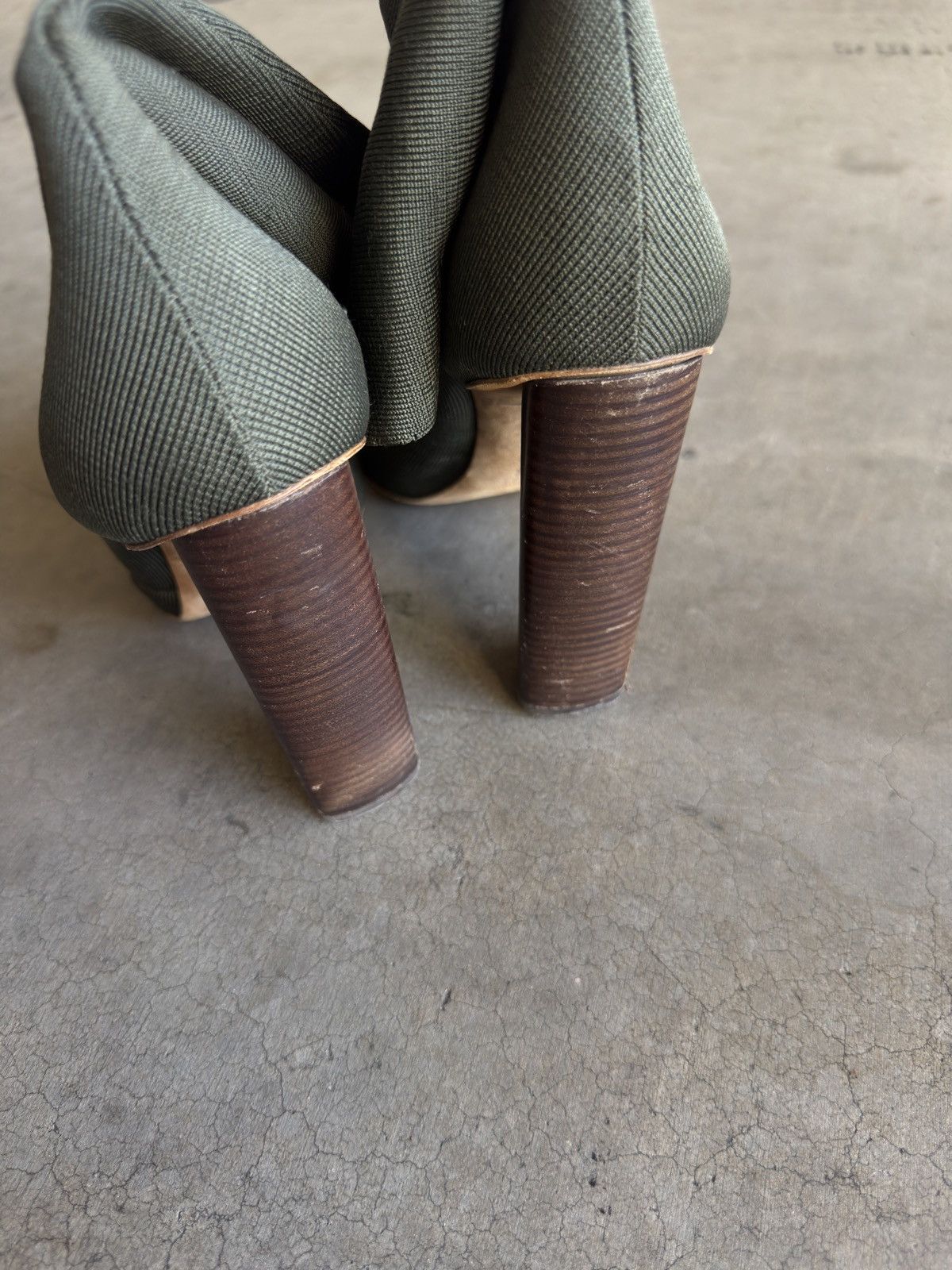 Yeezy Yeezy Season 2 Made in Italy Heeled Knit Sock Bootie $895 Size US 10.5 / IT 40.5 - 5 Thumbnail