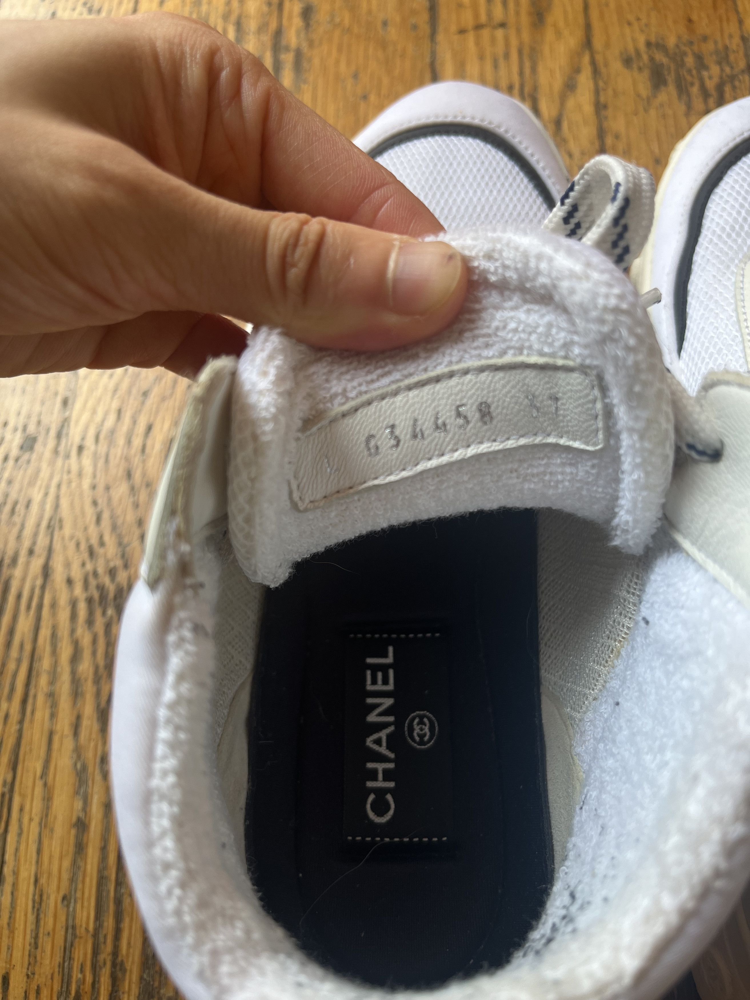 Chanel Chanel High Top B&W Sneakers Size US 6 / IT 36 - 9 Thumbnail