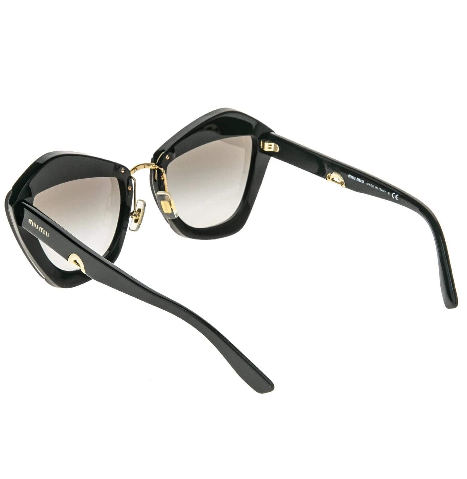 Miu Miu MIU MIU 01X CHARM MU01XS Black Luxury Sunglasses 01XS Size ONE SIZE - 8 Thumbnail