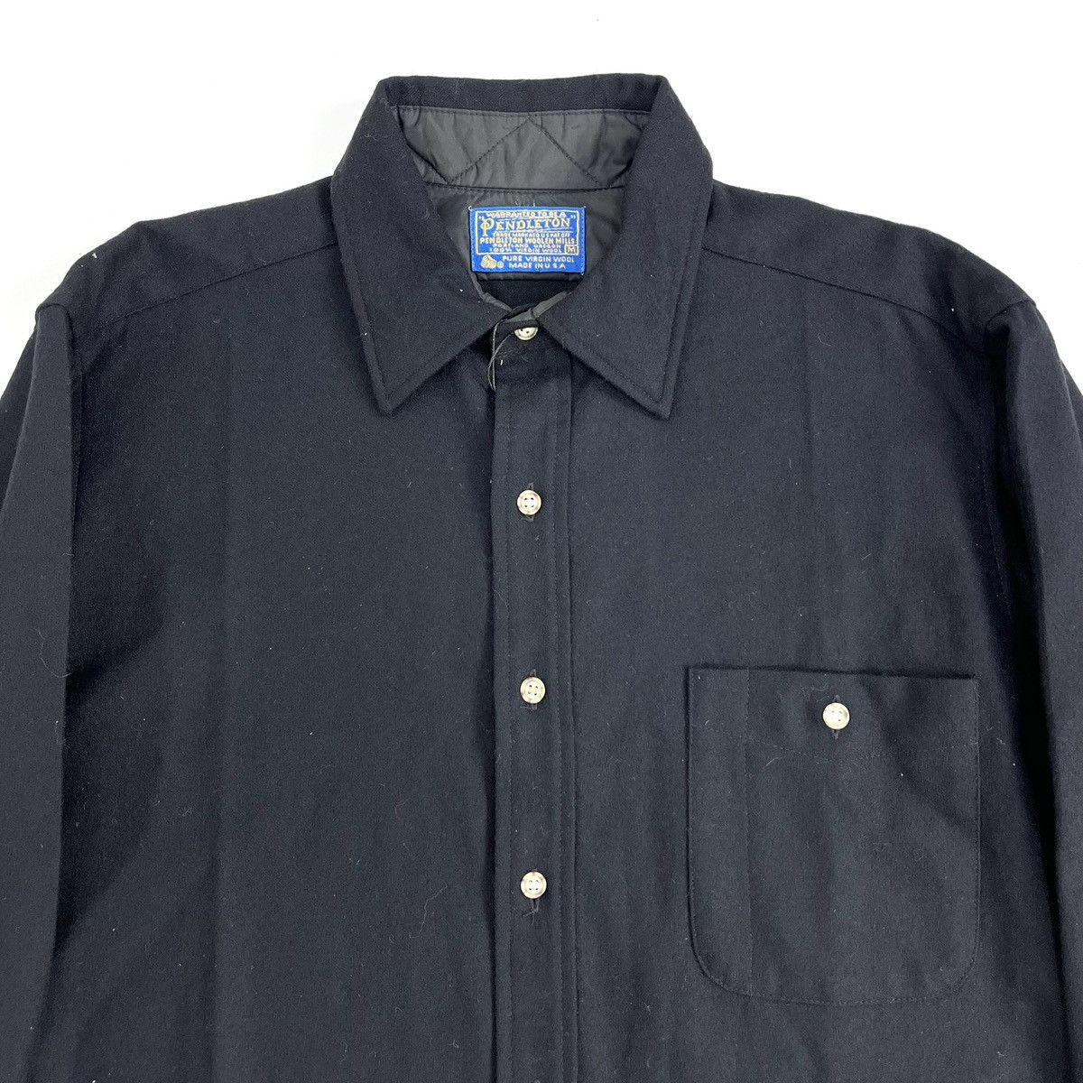 Pendleton 1990s Vintage Pendleton Wool Leather Flannel Western Shirt Size US M / EU 48-50 / 2 - 4 Thumbnail