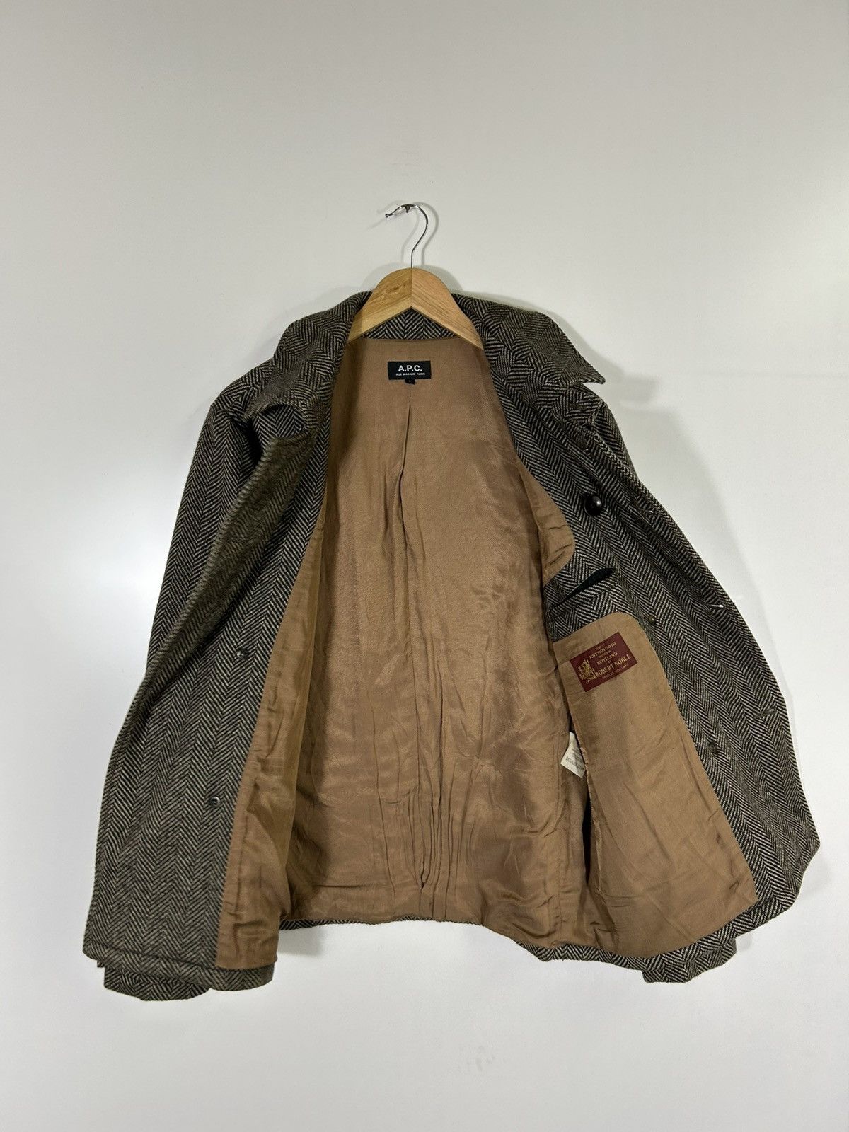 A.P.C. A.P.C. x Robert Noble Wool Herringbone Vintage Tweed Jacket Size US M / EU 48-50 / 2 - 10 Thumbnail
