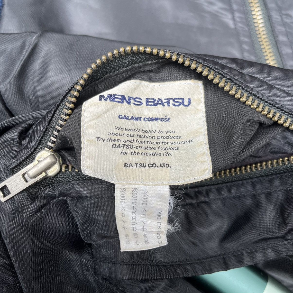 Japanese Brand Type MA1 Reversible Bomber Jacket Embroidery Man’s Batsu Size US XL / EU 56 / 4 - 10 Thumbnail