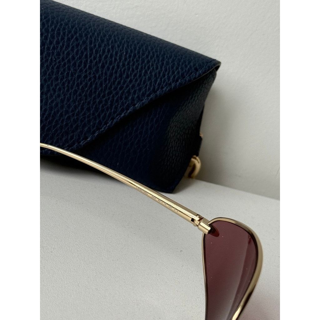 NEW Loewe LW40164U Mask Wrap Sunglasses in Gold Purple NEW Loewe LW40164U Mask Wrap Sunglasses in Gold Purple main image 3