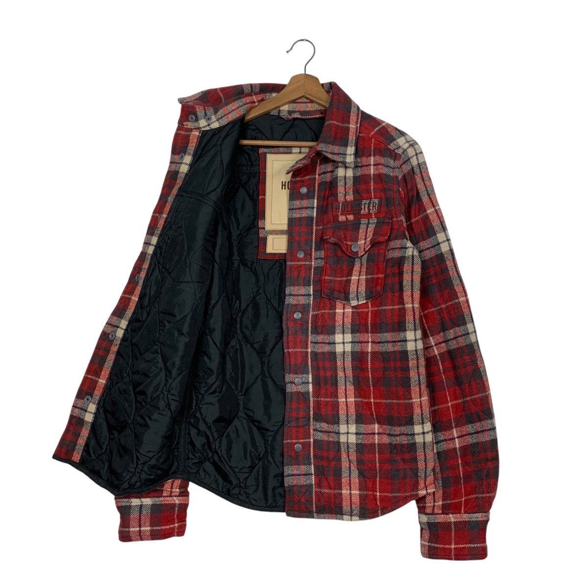 Hollister HOLLISTER CARLSBAD Red Plaid Warm Flannel Jacket #2716-C122 Size US M / EU 48-50 / 2 - 9 Thumbnail
