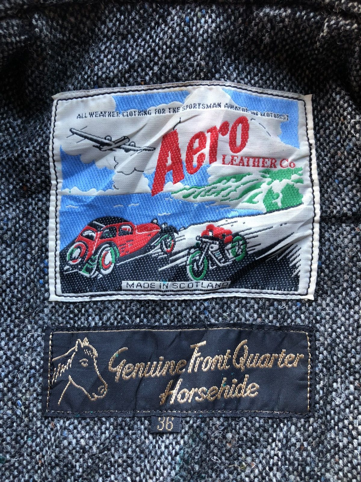 Aero Leathers Vintage Aero Leathers Genuine Horsehide Motorcycle Jacket Size US M / EU 48-50 / 2 - 19 Thumbnail