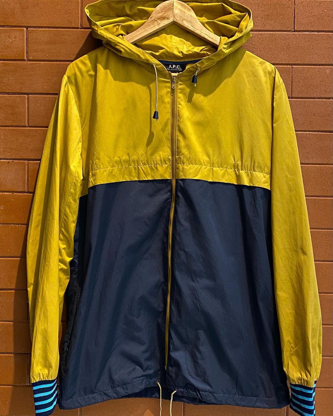image of A P C Rue Madame Paris Jacket in Yellow, Men's (Size Large)