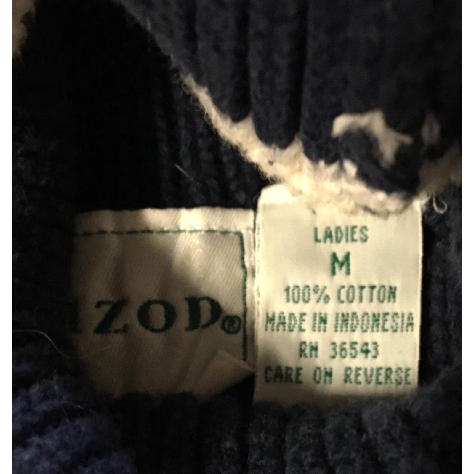 Izod VINTAGE IZOD Varsity Knit Sweater M Blue Stripe Heart 90s 80s University Track & Field Women Pullover Sweater Size M Mens Womens Girls Boys Size M / US 6-8 / IT 42-44 - 4 Thumbnail