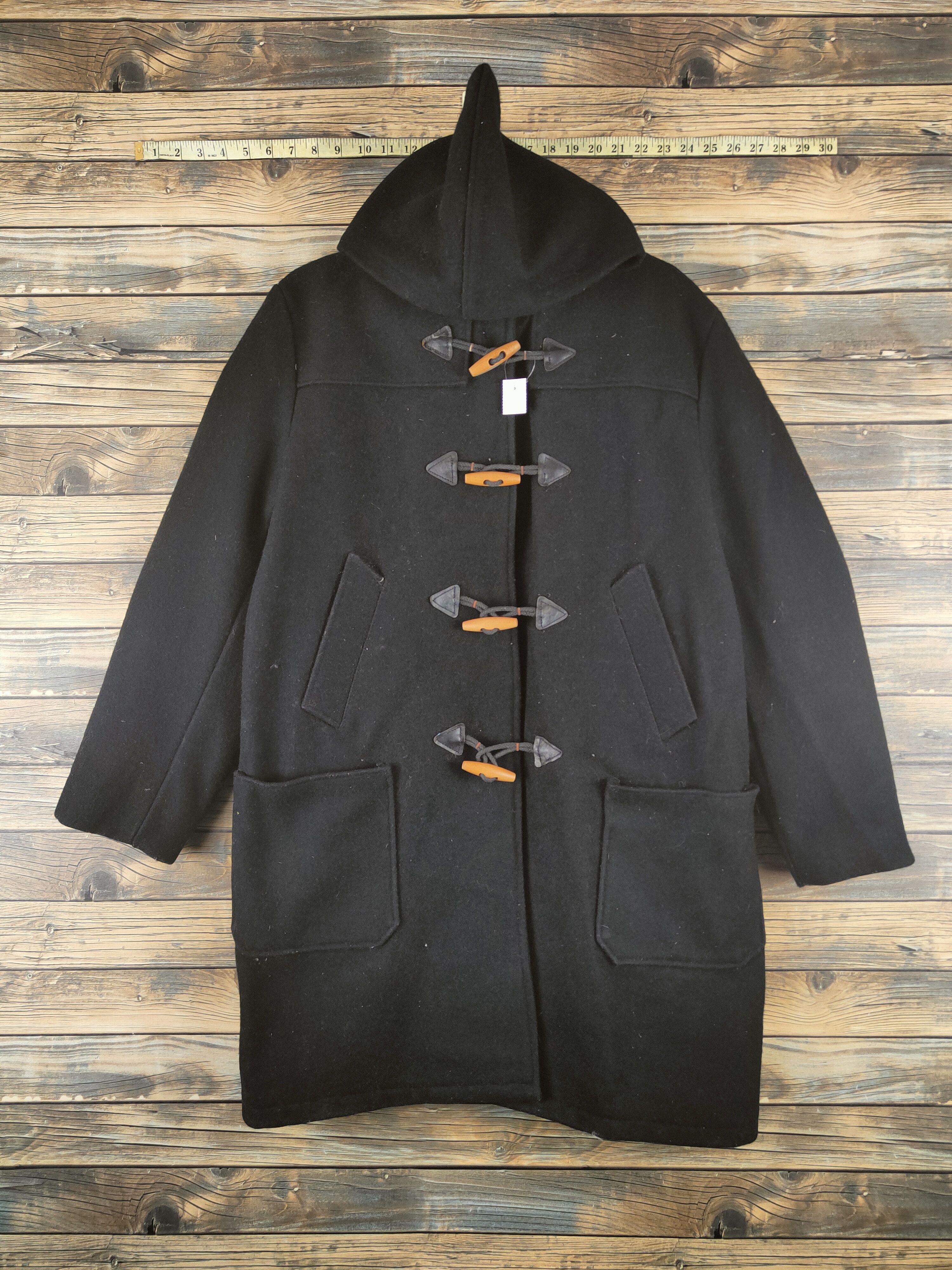 Schott Schott Black Hoodie Duffle Coats #S2869 Size US L / EU 52-54 / 3 - 1 Thumbnail