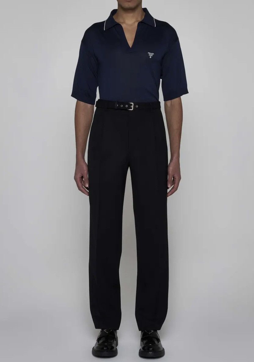 Prada 🔥$2.4K VALUE🔥Cashmere Knit Polo Shirt Size US M / EU 48-50 / 2 - 5 Thumbnail