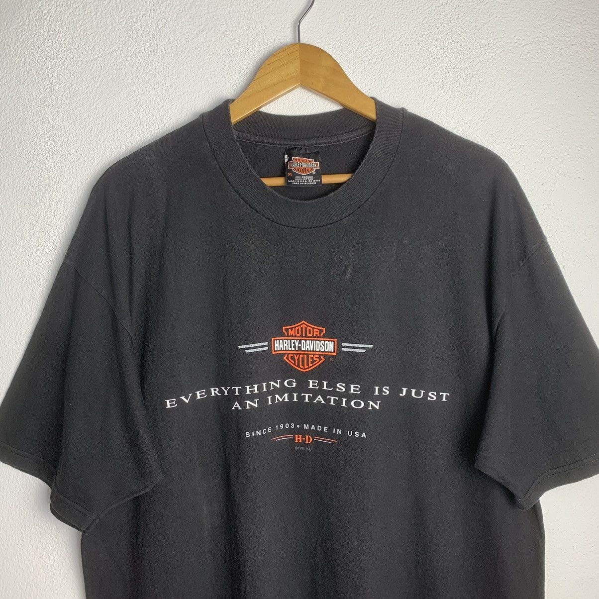Harley Davidson 90s Vintage Harley Davidson T-Shirt Size US XL / EU 56 / 4 - 1 Thumbnail