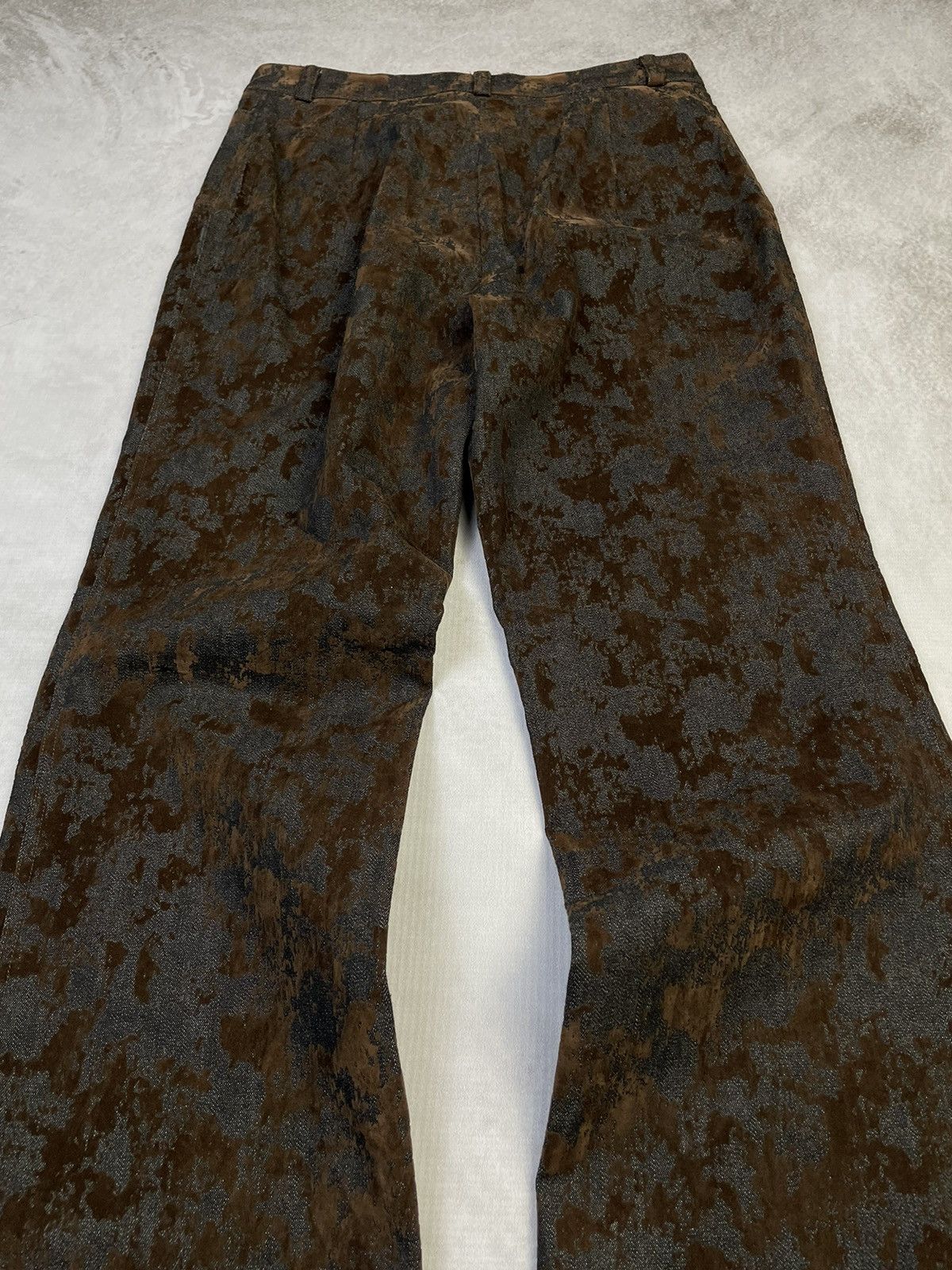 Tornado Mart 2000s Naiku 'Wizard' Flock Print Subtle Flare Jeans Size US 28 / EU 44 - 7 Thumbnail