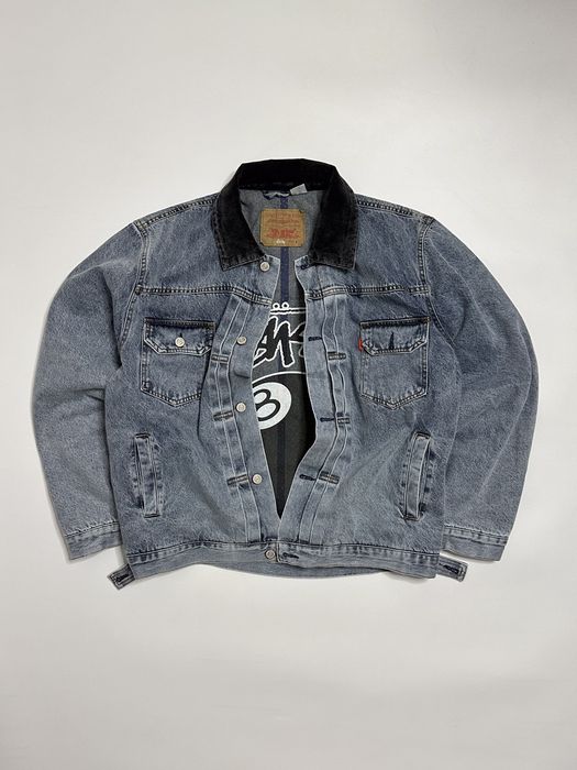 Stussy Stussy x Levi's Embossed Praglad Trucker Jacket | Grailed