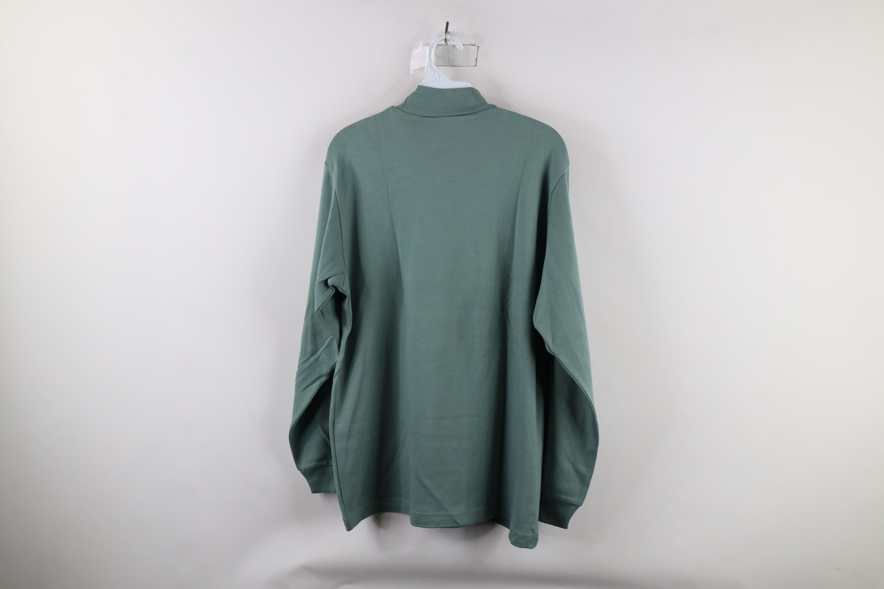 Vintage × Woolrich Woolen Mills Vintage 90s Woolrich Long Sleeve Mock Neck T-Shirt Green Size M / US 6-8 / IT 42-44 - 8 Thumbnail