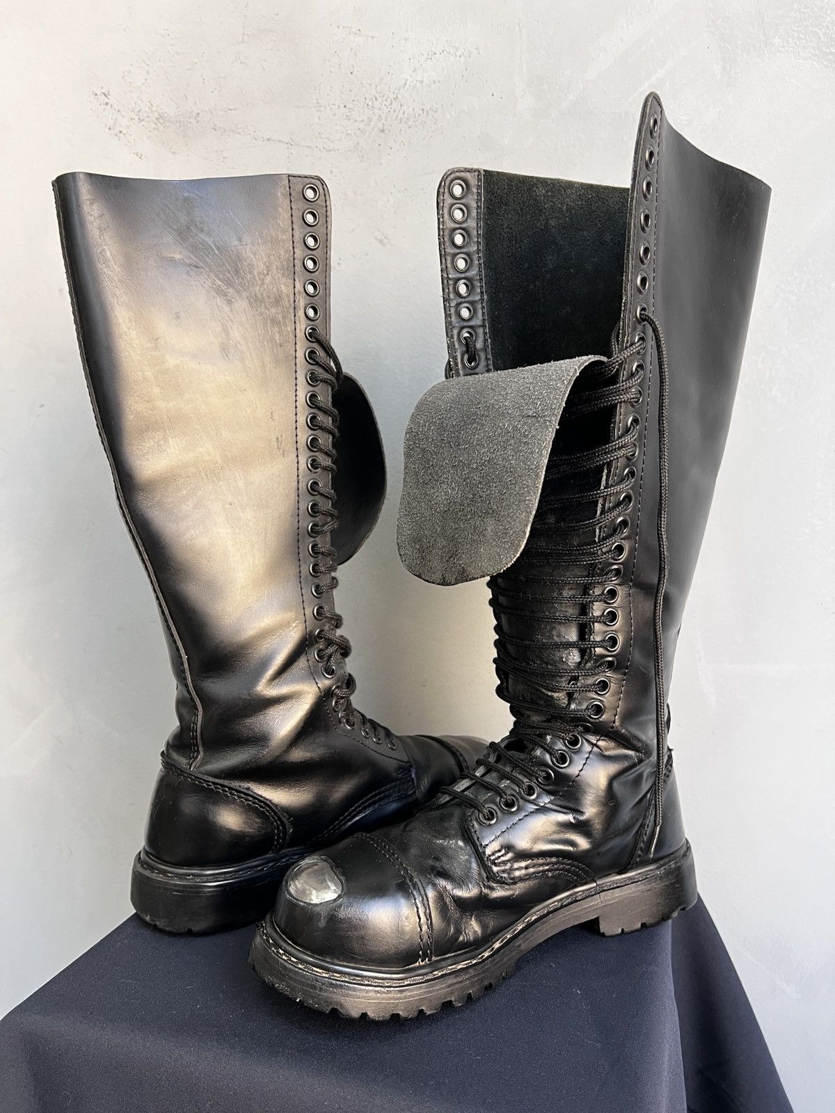 Undercover Undercover Leather Black Boots High Dirk Bikkembergs Style Size US 7 / EU 40 - 10 Thumbnail