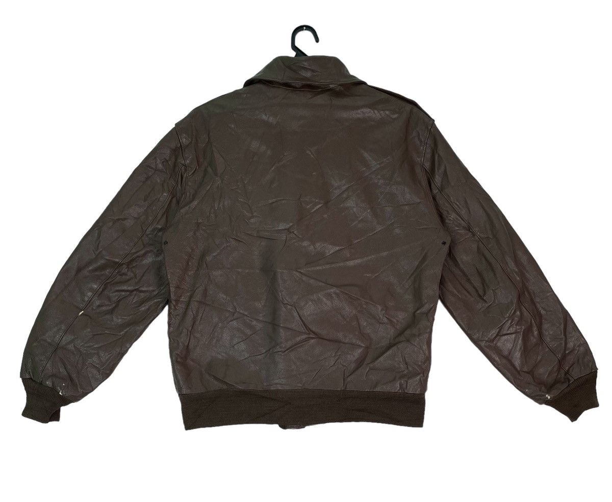 Vintage × Willis & Geiger Vtg Willis & Geiger A2 leather flight bomber USAF jacket Size US XXS / EU 40 - 7 Thumbnail