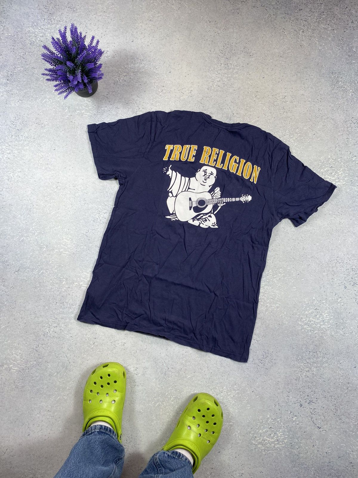 Japanese Brand × True Religion True Religion Men’s Blue T-shirt With Big Centre Logo Size US M / EU 48-50 / 2 - 3 Thumbnail
