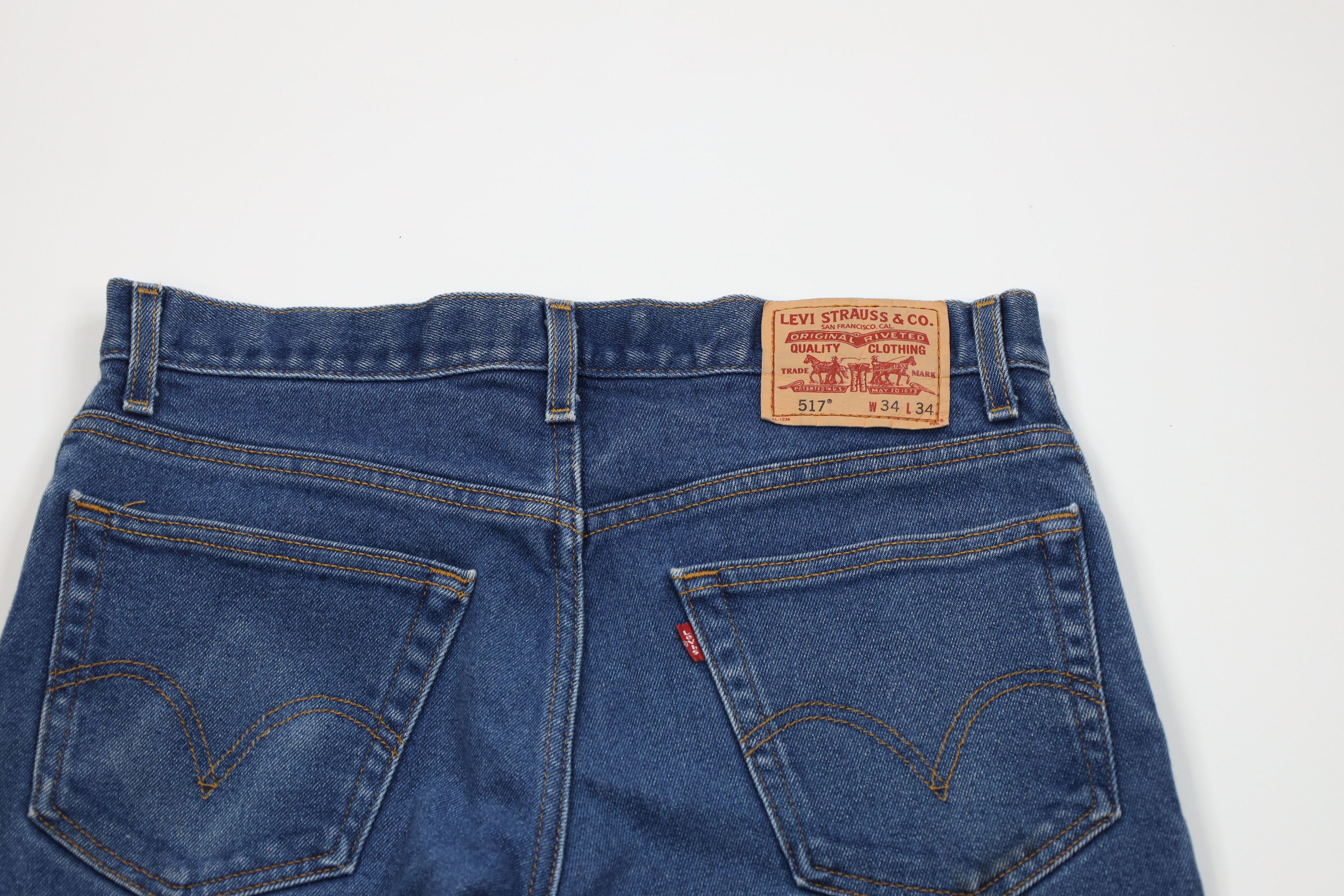Levi's Vintage Y2K Levis 517 Western Wide Leg Boot Cut Denim Jeans Size US 34 / EU 50 - 11 Thumbnail