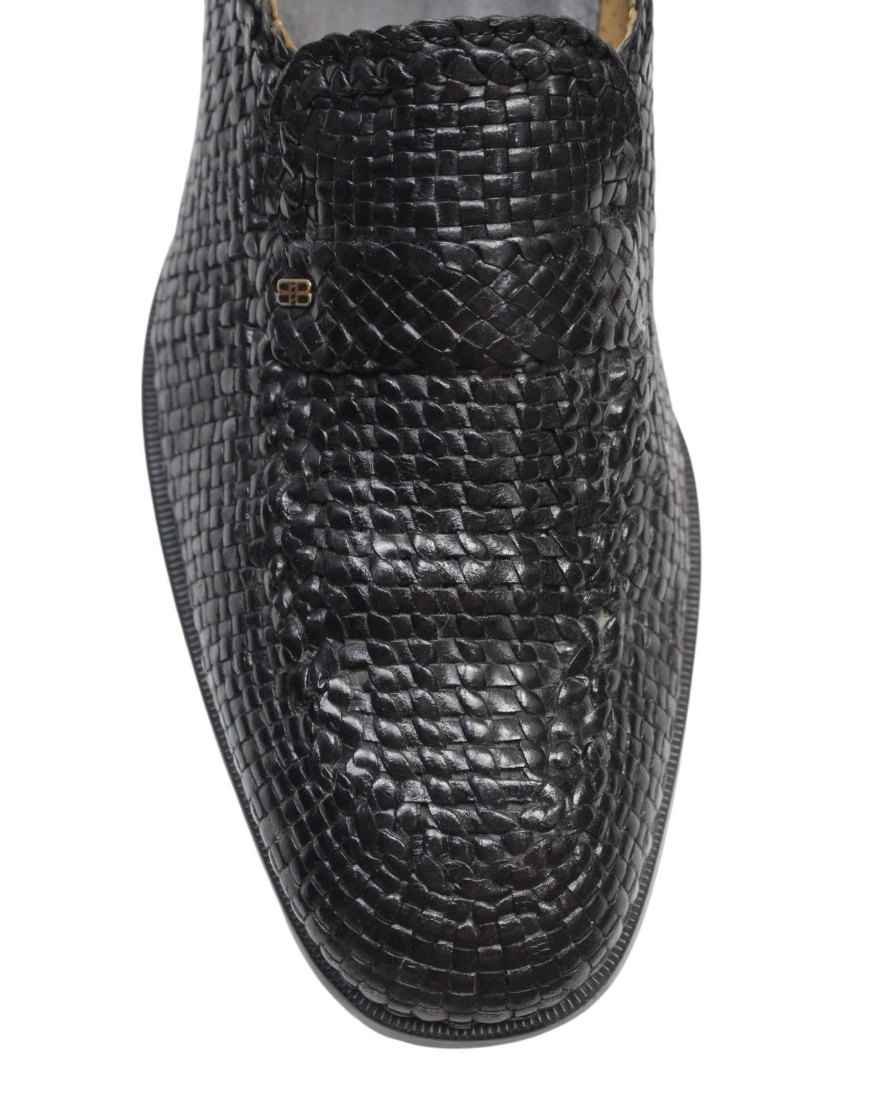 Balenciaga 2000S BALENCIAGA BLACK WOVEN LEATHER LOAFERS Size US 7.5 / EU 40-41 - 5 Thumbnail