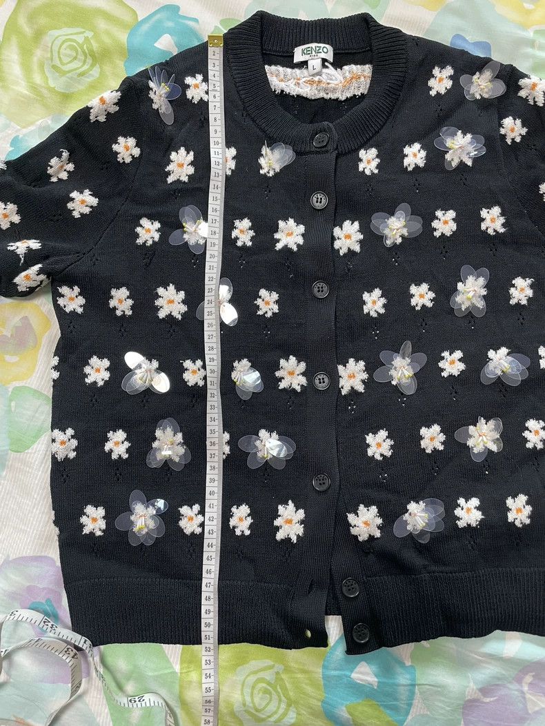 Kenzo KENZO Daisy Knit Cardigan Size L / US 10 / IT 46 - 7 Thumbnail