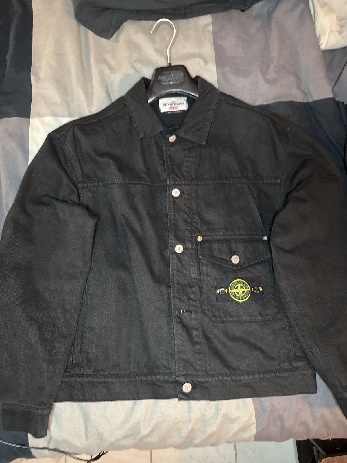 Stone Island × Supreme Supreme Stone Island Denim Trucker Jacket 