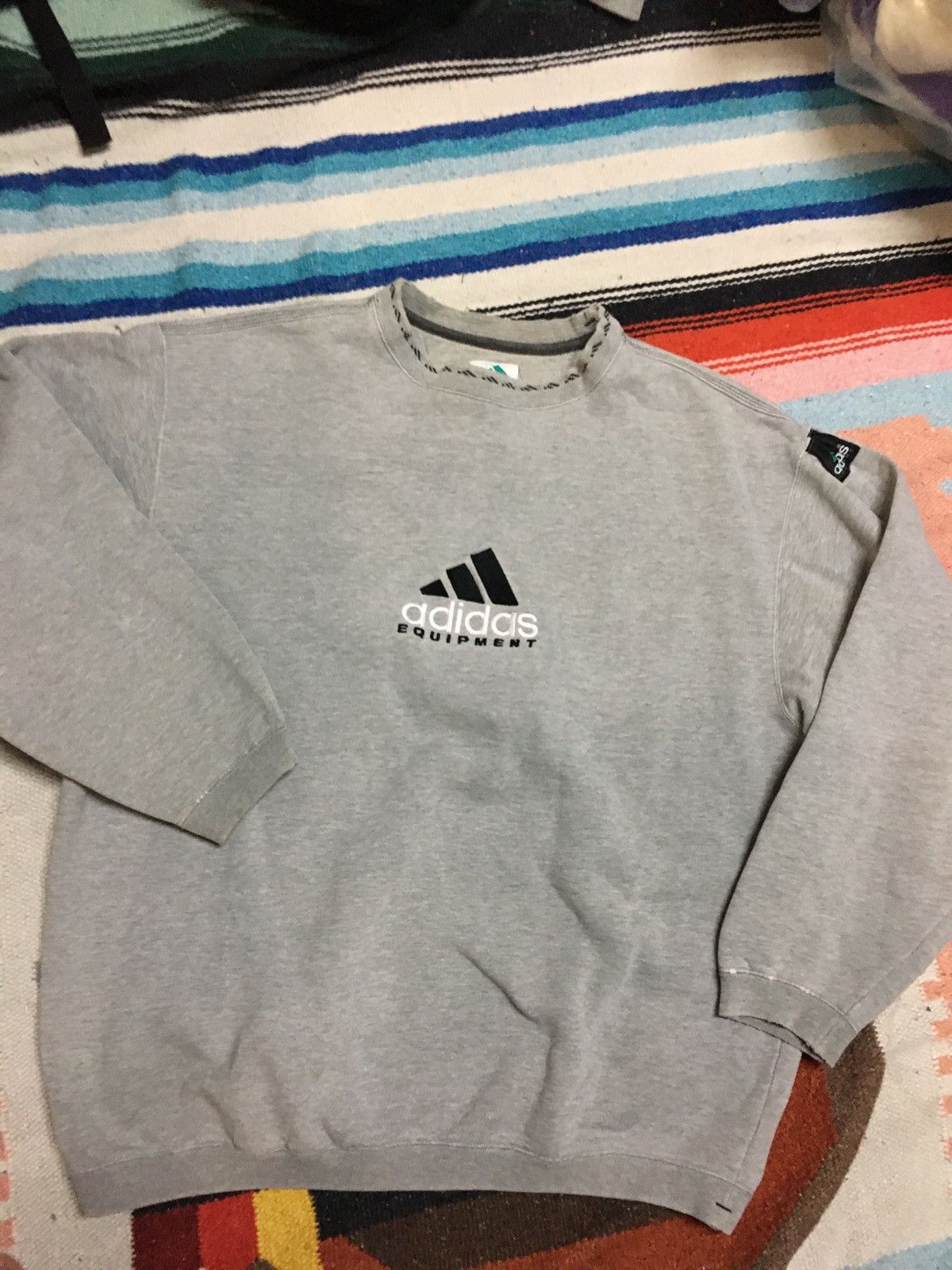 Vintage 90s Adidas Embroidered Essential Crewneck Xl