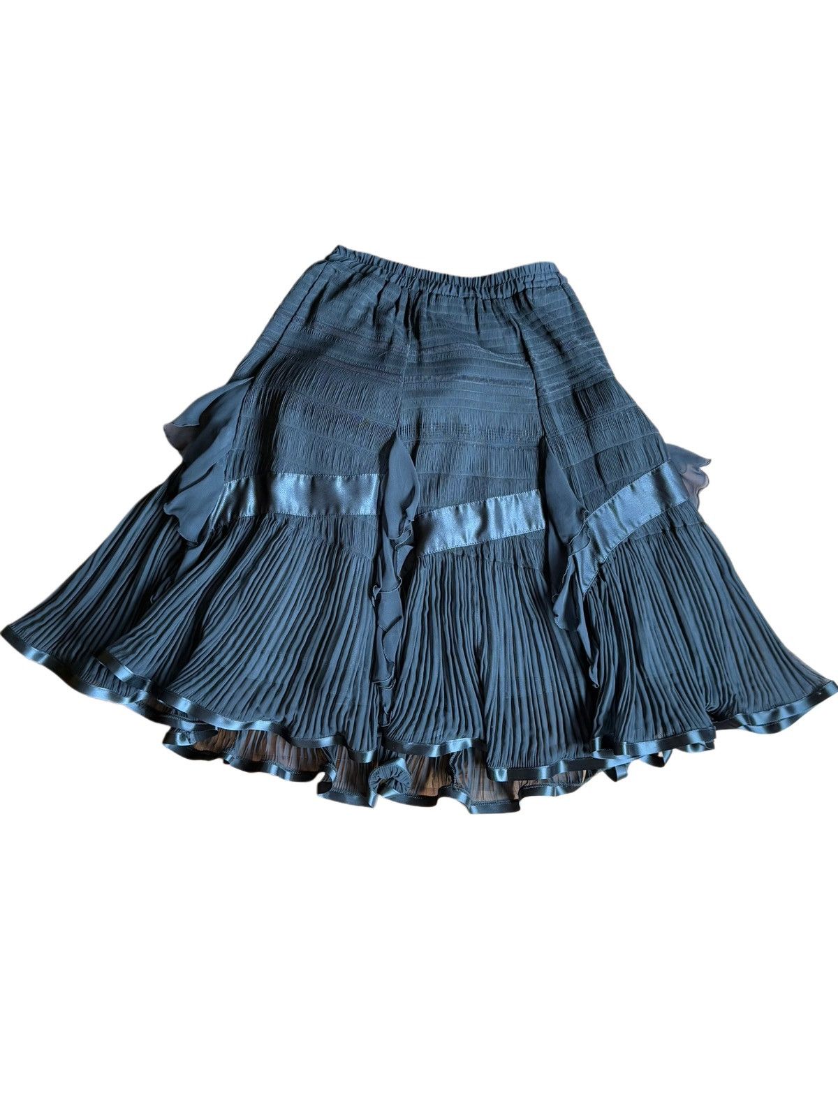 Vintage Vintage Black Skirt GEORGES BARHEL Paris 1980s Appr. Size 40 Size 28" / US 6 / IT 42 - 1 Thumbnail