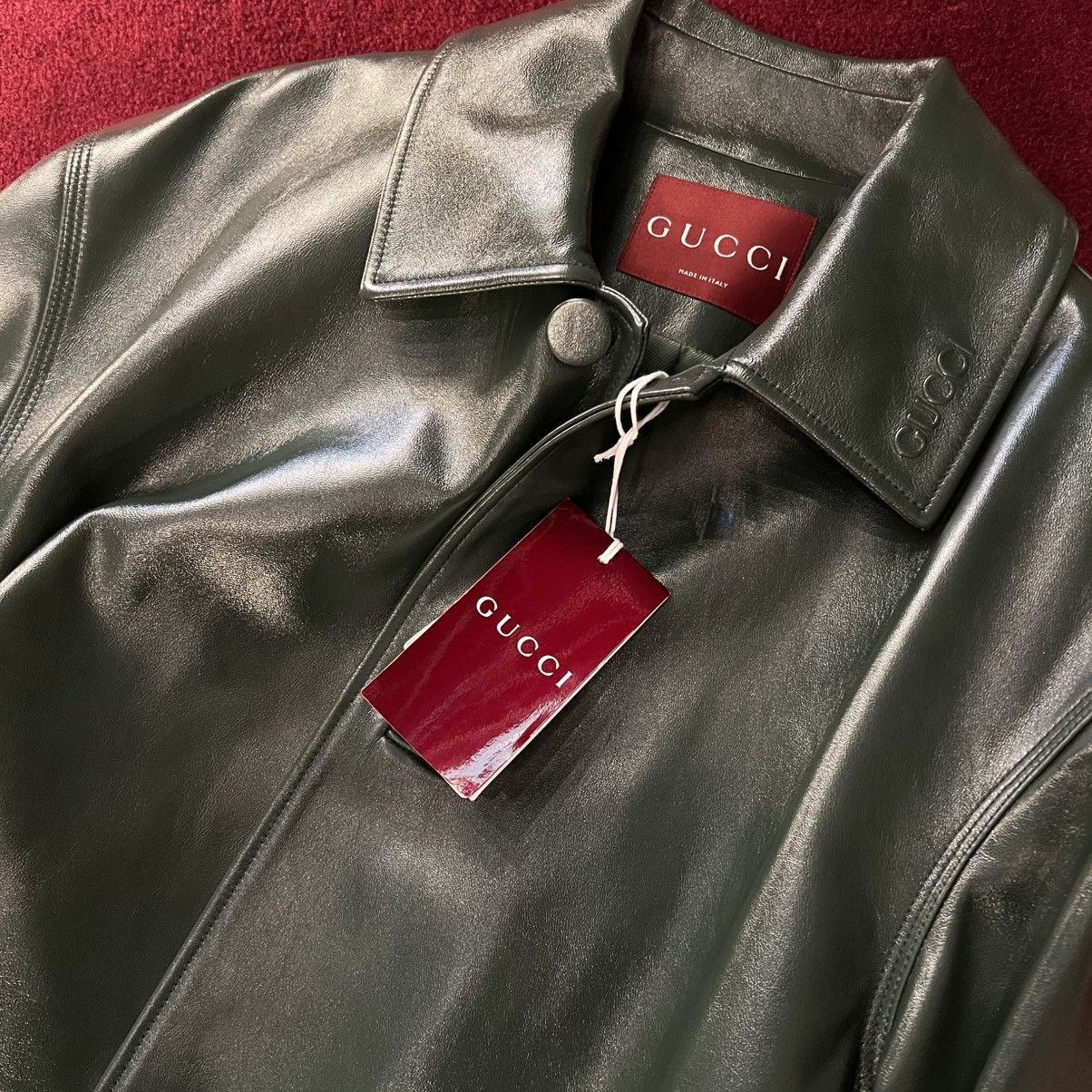 Gucci Gucci Leather Jacket in Medium Size US M / EU 48-50 / 2 - 3 Thumbnail