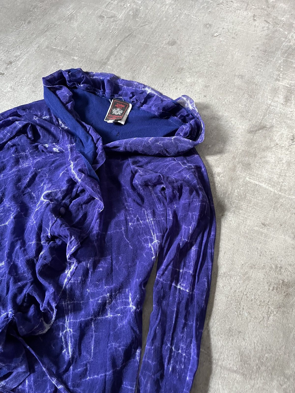 Jean Paul Gaultier Vintage Jean Paul Gaultier maille mesh purple dress Size M / US 6-8 / IT 42-44 - 7 Thumbnail