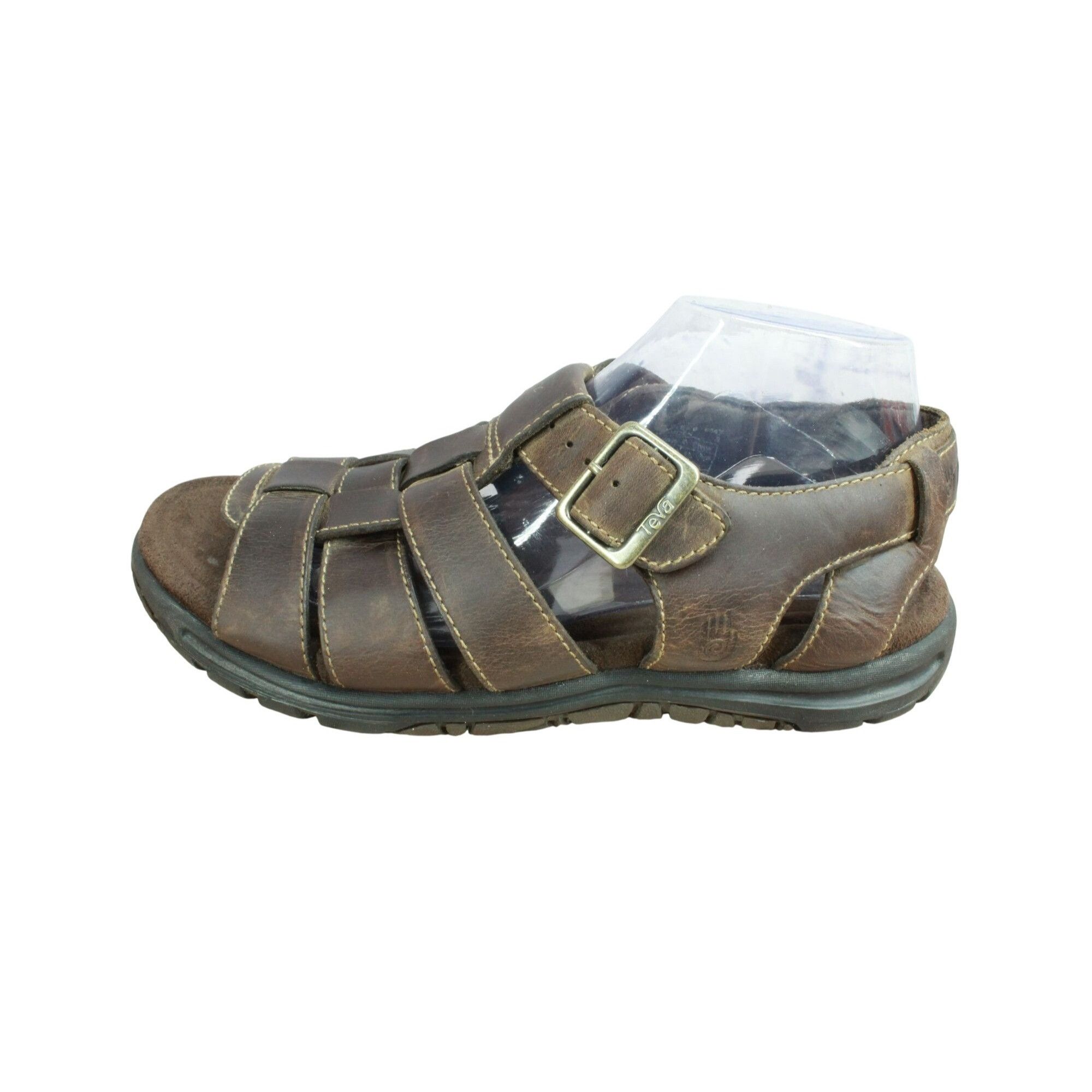 Teva Teva Camden Brown Leather Fisherman Sandals Men's Size 9 Size US 9 / EU 42 - 1 Thumbnail