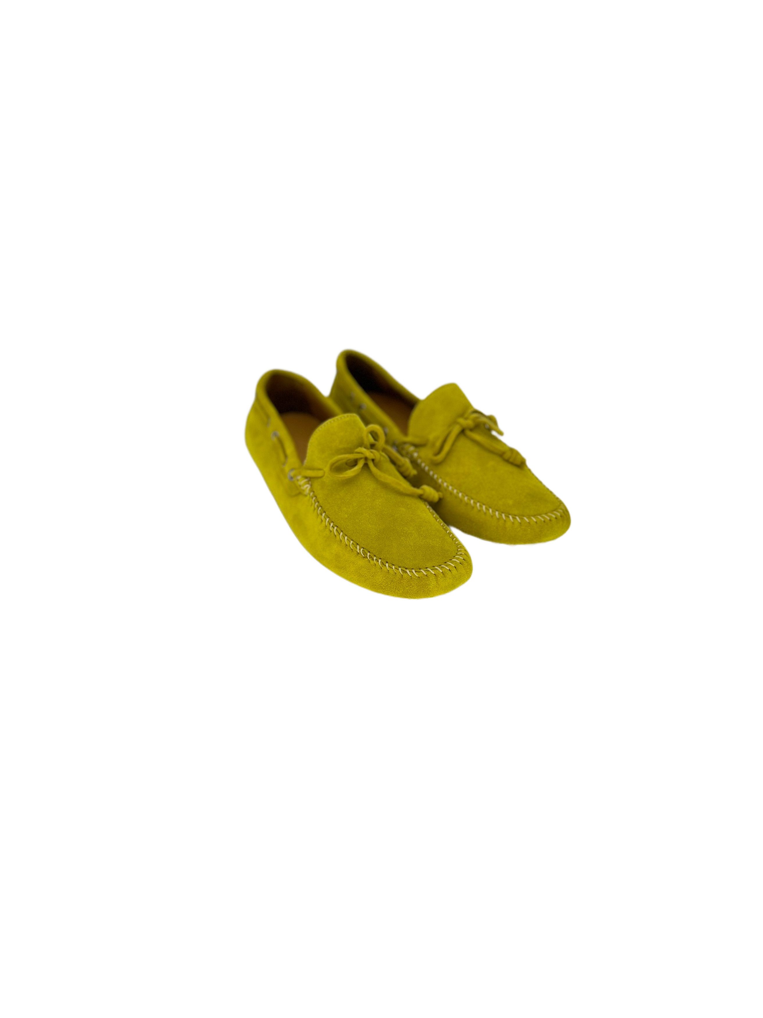 Mr. Hare Yellow Sergio Suede Driving Loafer Slip On Shoe Size US 7 / EU 40 - 1 Thumbnail