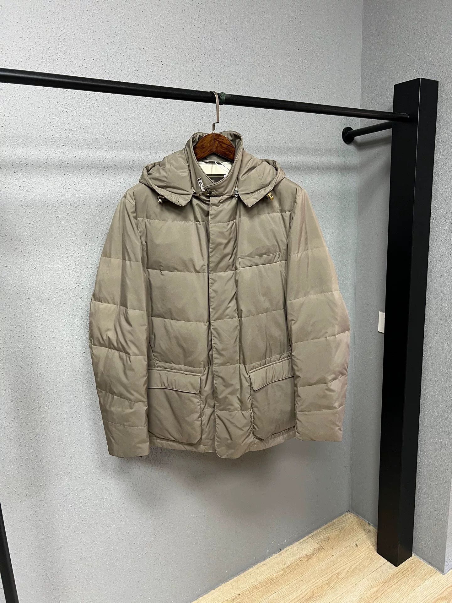 Loro Piana Lightweight Beige Hooded Jacket