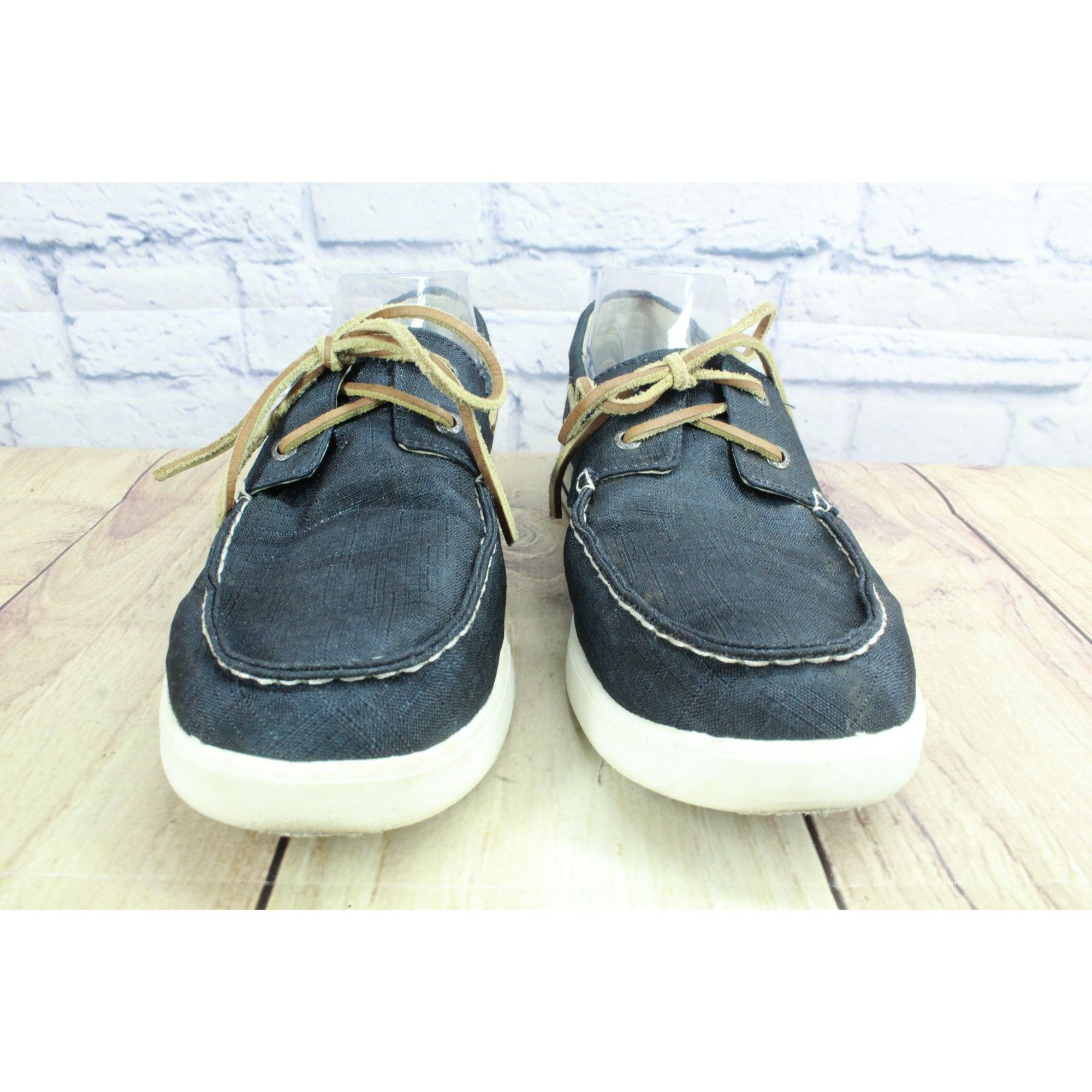 L.L. Bean LL Bean Men’s Canvas Lace-Up Boat Shoes Size US 9 / EU 42 - 4 Thumbnail