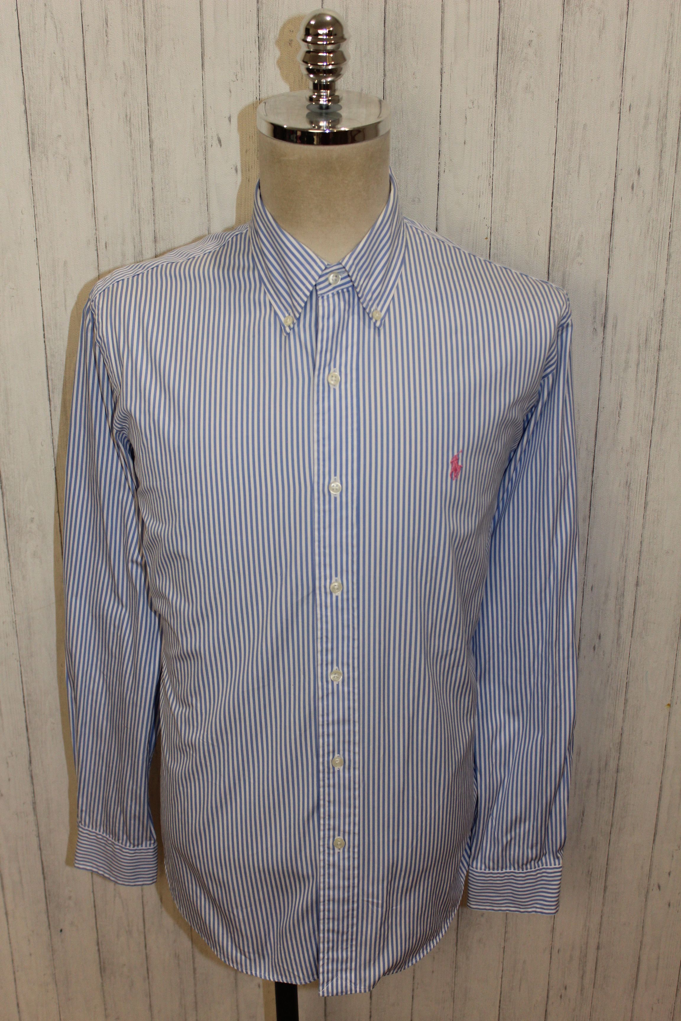 Polo Ralph Lauren RALPH LAUREN Long Sleeve Purple Striped Shirt Size US L / EU 52-54 / 3 - 4 Thumbnail