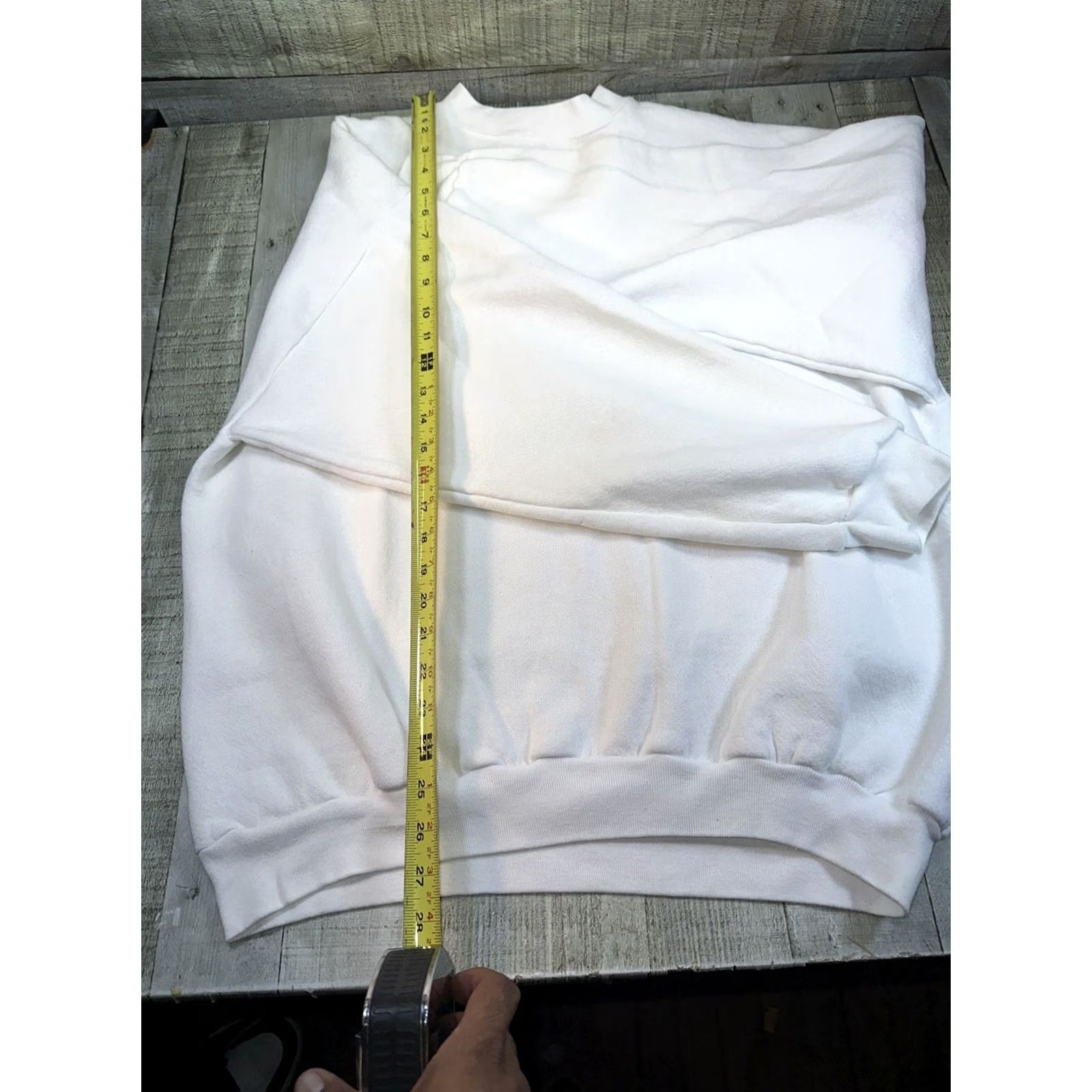 Tultex VINTAGE Tultex Men’s White Arizona XL Crewneck Pullover Sweatshirt Regular Size Adults Size US XL / EU 56 / 4 - 6 Thumbnail
