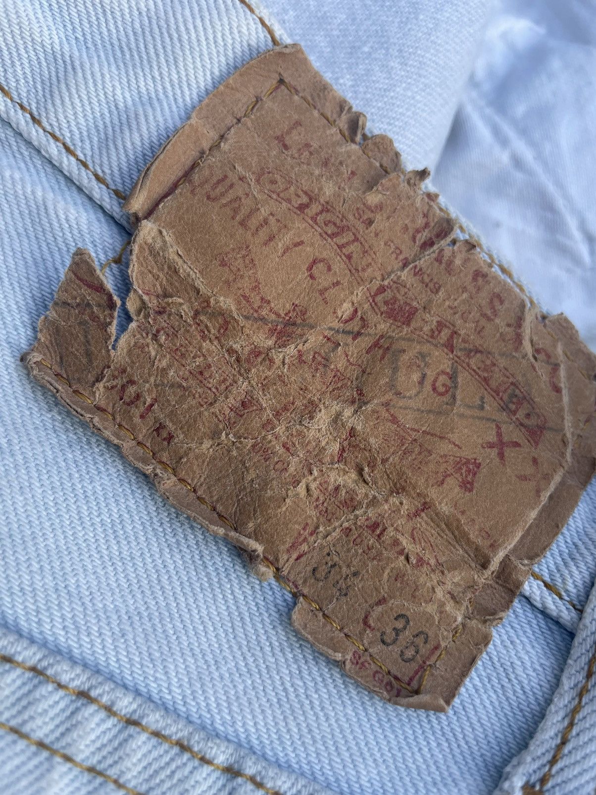 Levi's Vintage 1988 Levis 501 XX e Usa Faded Denim Size US 32 / EU 48 - 15 Thumbnail