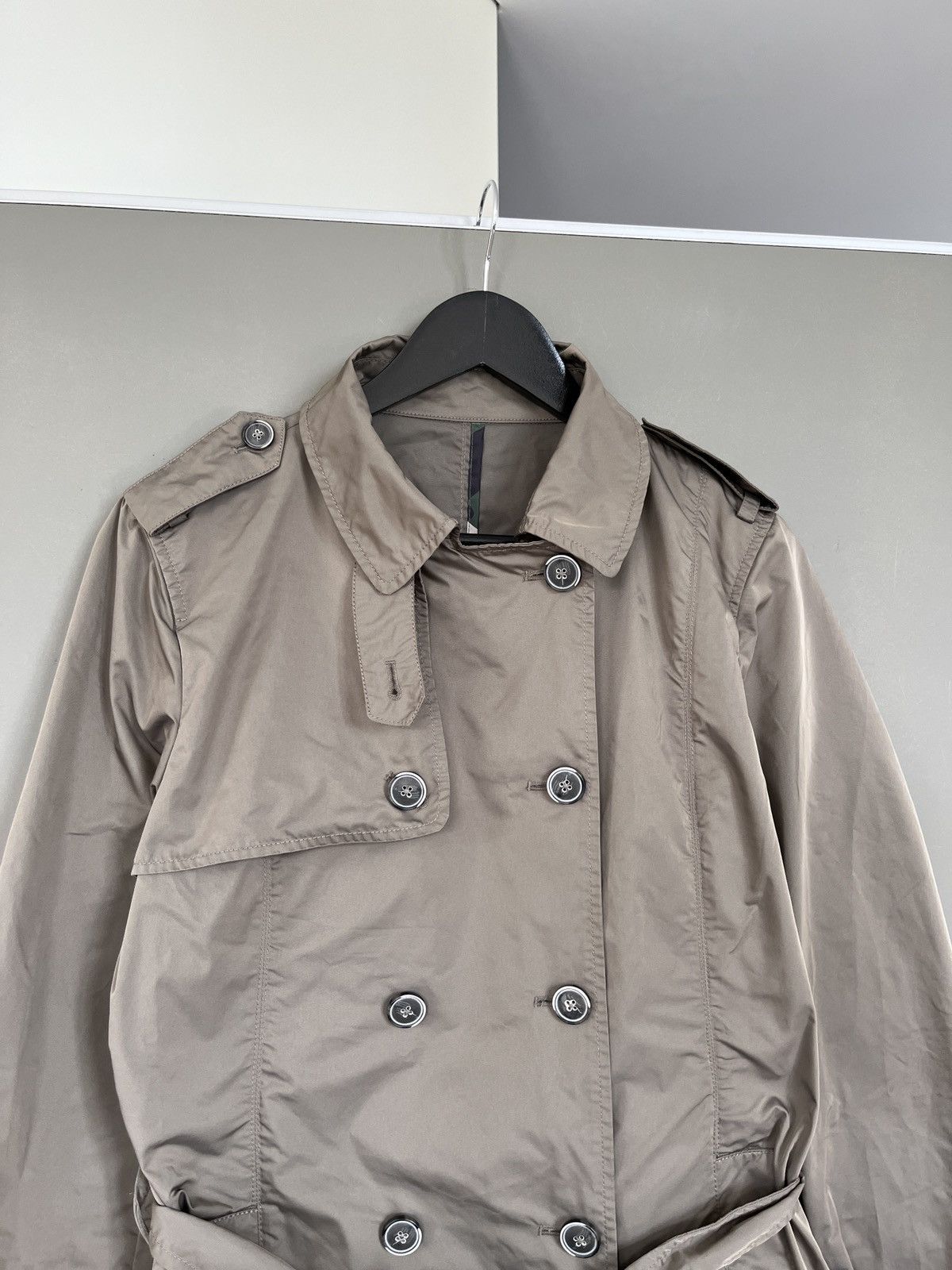 Gimo's Gimos Nylon Trench Coat Size L / US 10 / IT 46 - 4 Thumbnail
