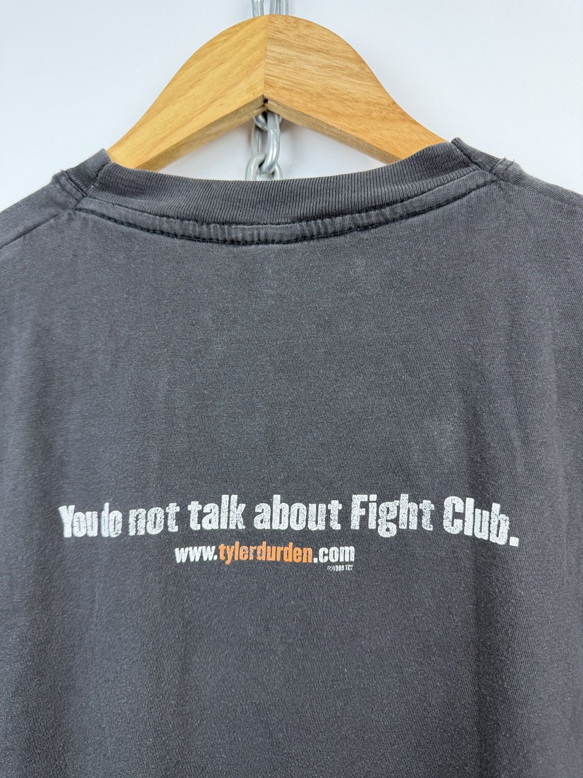90s Fight Club Promo Shirt Tyler in Black, Men's — image 6 of 6