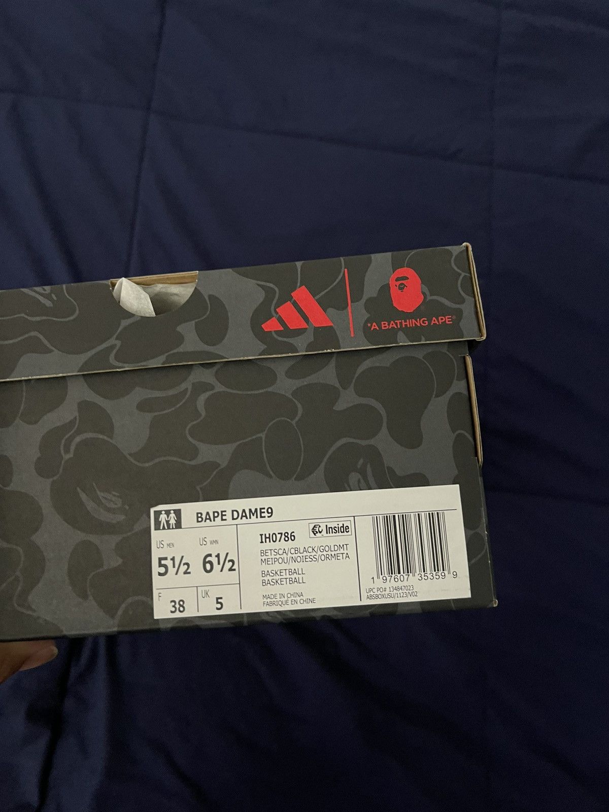 Adidas BAPE/adidas Dame 9 Size US 5.5 / EU 38 - 6 Thumbnail