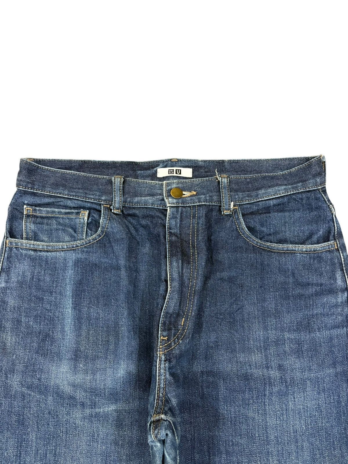 Lemaire × Uniqlo Vintage Uniqlo Lemaire Selvedge Blue Wash Loose Jeans Size US 31 - 5 Thumbnail