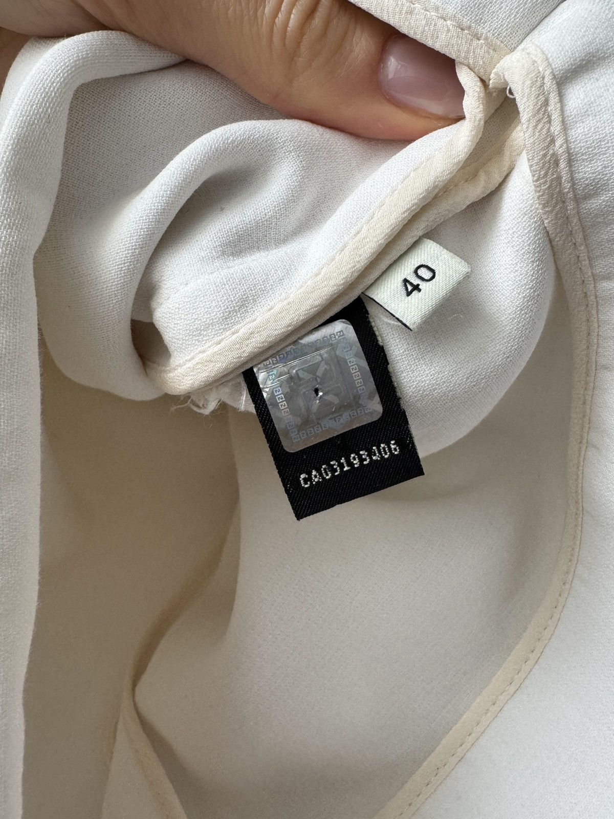 Fendi Fendi Creme Layered Sleveless Top Size S / US 4 / IT 40 - 6 Thumbnail