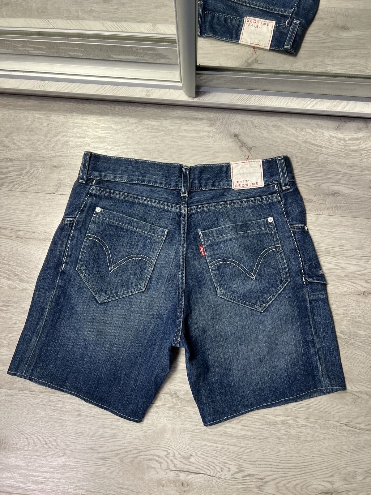 Levi's × Levi's Vintage Clothing × Vintage Vintage Rare Levis Redwire Denim Jeans Shorts Size US 32 / EU 48 - 8 Thumbnail
