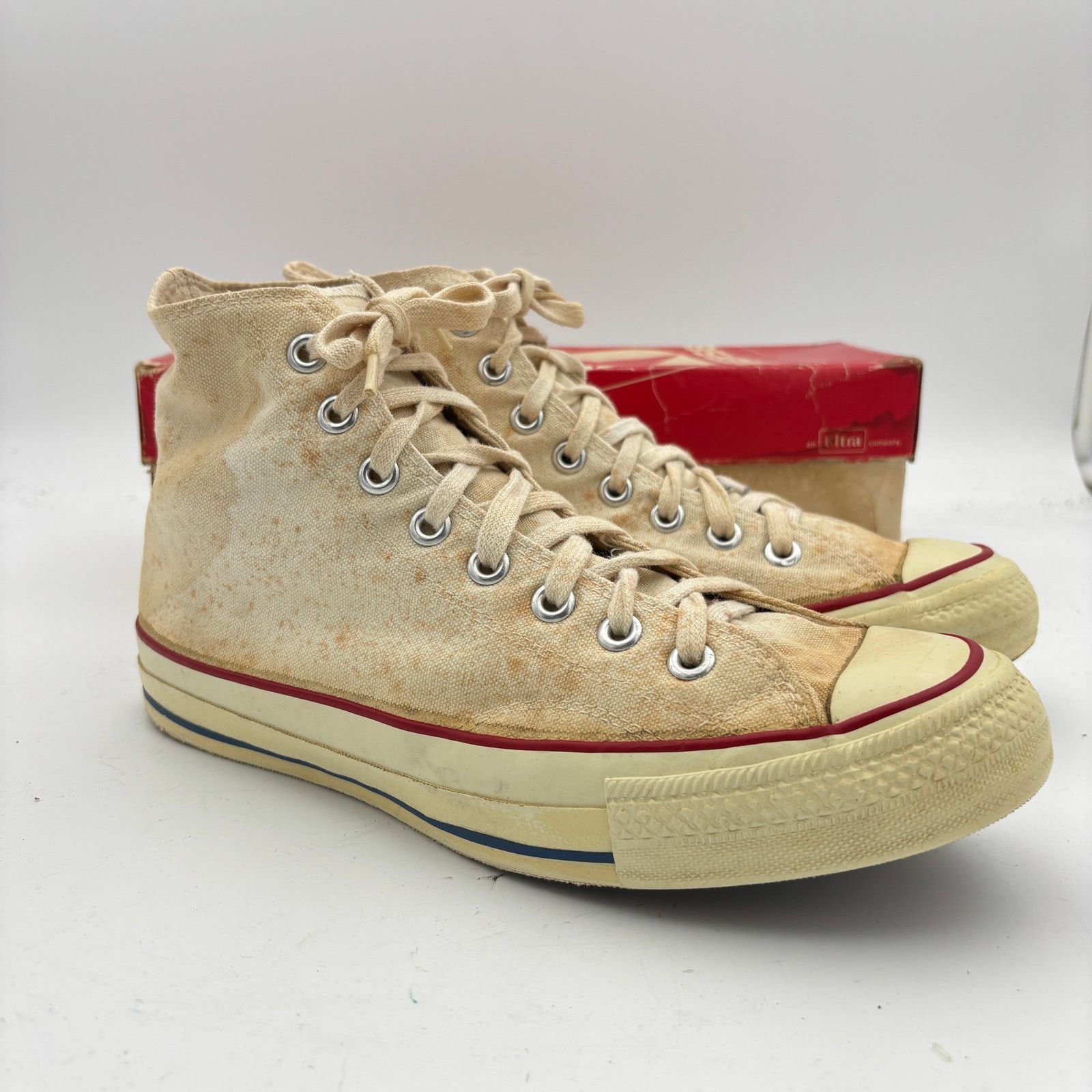 Converse Vintage 80s Converse Chuck Taylor All Star High Shoes Men 11 Size US 8.5 / EU 41-42 - 3 Thumbnail